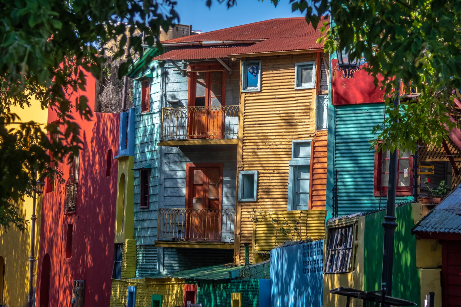 Colorful Caminito Street In La Boca Neighborhood Buenos Aires,